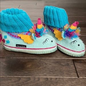 Garnet Hill Unicorn Slippers